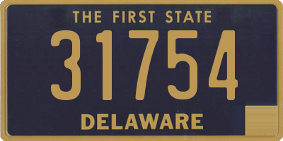 DE license plate 31754