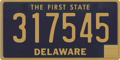 DE license plate 317545