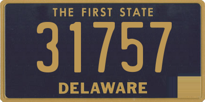 DE license plate 31757