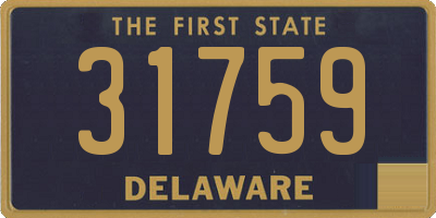 DE license plate 31759