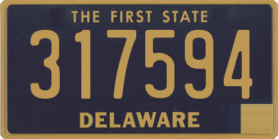 DE license plate 317594
