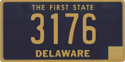 DE license plate 3176