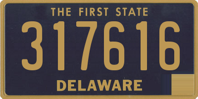 DE license plate 317616