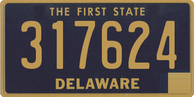 DE license plate 317624
