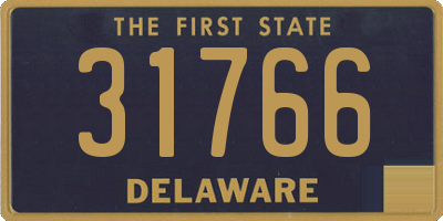 DE license plate 31766