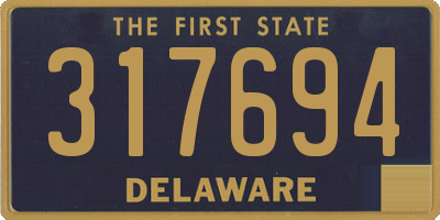 DE license plate 317694