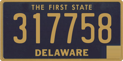 DE license plate 317758