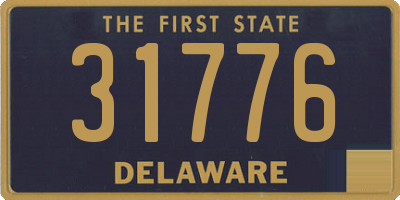 DE license plate 31776