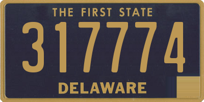 DE license plate 317774