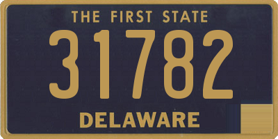 DE license plate 31782