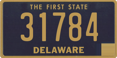 DE license plate 31784