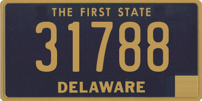 DE license plate 31788