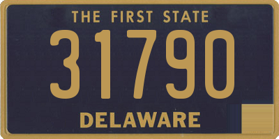 DE license plate 31790