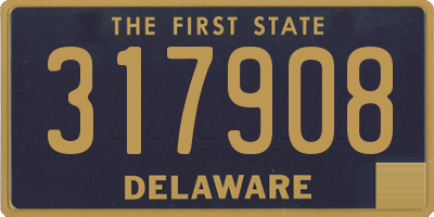 DE license plate 317908