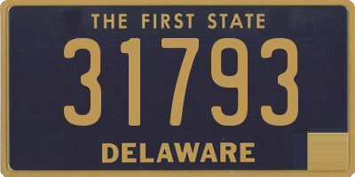 DE license plate 31793