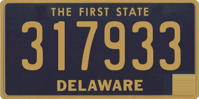 DE license plate 317933