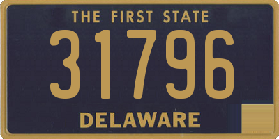 DE license plate 31796