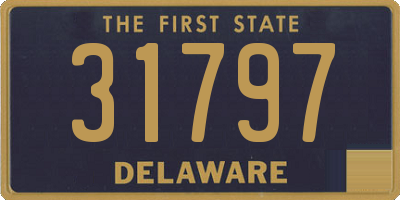 DE license plate 31797