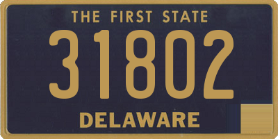 DE license plate 31802