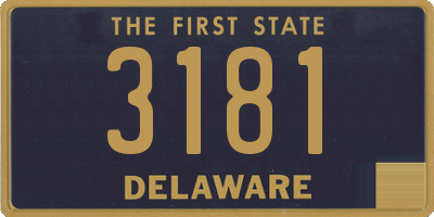 DE license plate 3181