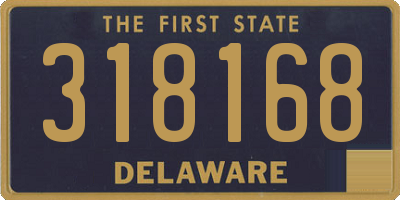 DE license plate 318168