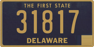 DE license plate 31817