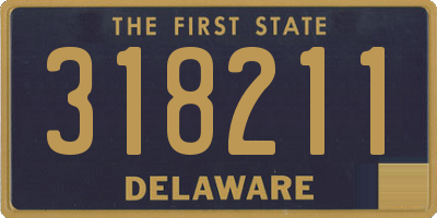 DE license plate 318211