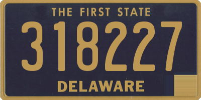 DE license plate 318227