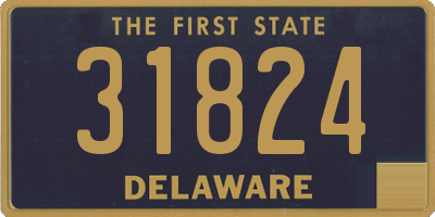 DE license plate 31824