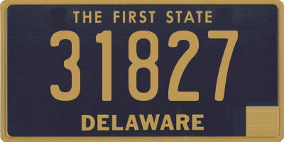 DE license plate 31827