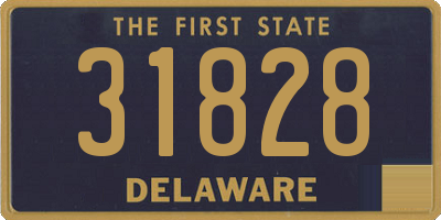 DE license plate 31828