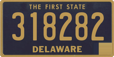 DE license plate 318282