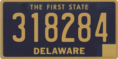 DE license plate 318284