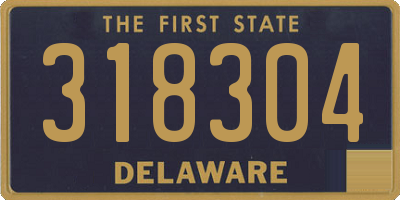 DE license plate 318304