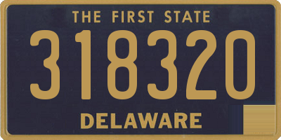 DE license plate 318320