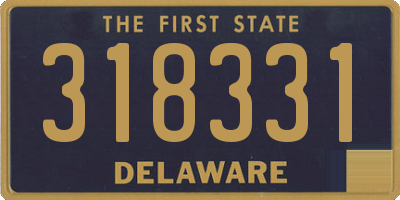 DE license plate 318331