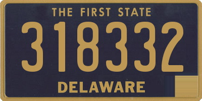DE license plate 318332