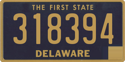 DE license plate 318394