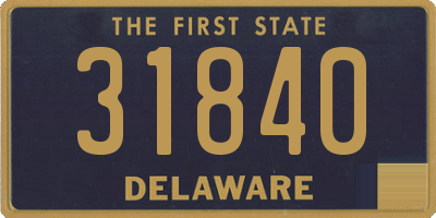 DE license plate 31840