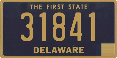 DE license plate 31841