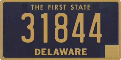 DE license plate 31844