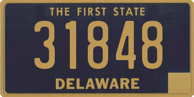 DE license plate 31848