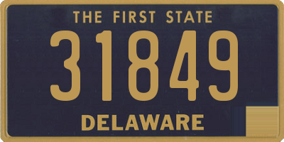 DE license plate 31849