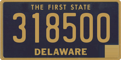 DE license plate 318500