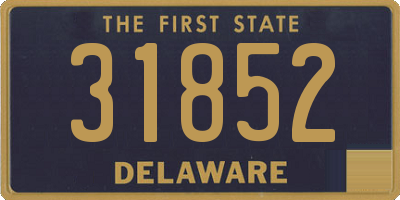 DE license plate 31852