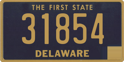 DE license plate 31854