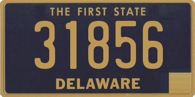 DE license plate 31856