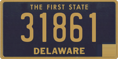 DE license plate 31861