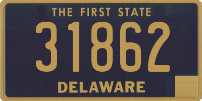 DE license plate 31862