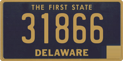 DE license plate 31866